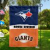 Blue Jays vs Giants House Divided Flag, MLB House Divided Flag