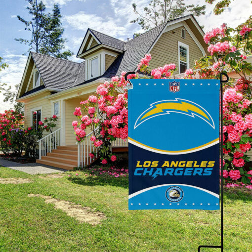 Los Angeles Chargers Football Team Flag, NFL Premium Two-sided Vertical Flag