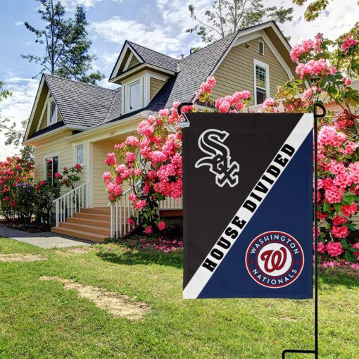 White Sox vs Nationals House Divided Flag, MLB House Divided Flag