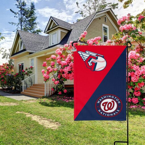 Guardians vs Nationals House Divided Flag, MLB House Divided Flag