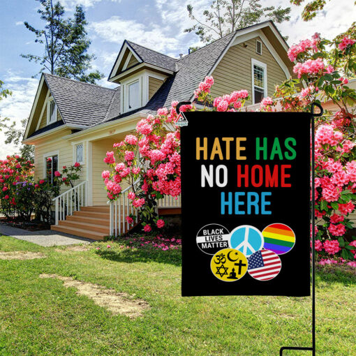 Hate Has No Home Here Flag, LGBT Outdoor Decoration