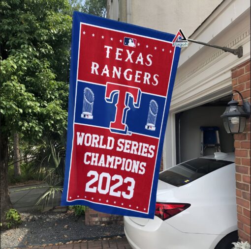 Texas Rangers World Series Champions Flag, Rangers World Series Flag, MLB Premium Flag
