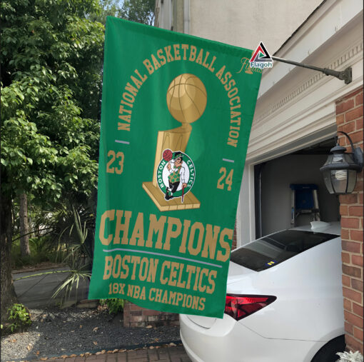 Boston Celtics 2024 Finals Champion Flag, Celtics Championships Banner, Celtics 2024 Flag, 2024 NBA Champion Flag, NBA Premium Flag