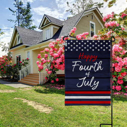 Patriotic 4th of July Garden Flag, Housewarming Gift, America Independence Day Flag