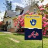Brewers vs Braves House Divided Flag, MLB House Divided Flag