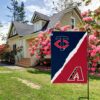 Twins vs Diamondbacks House Divided Flag, MLB House Divided Flag