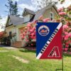 Mets vs Diamondbacks House Divided Flag, MLB House Divided Flag