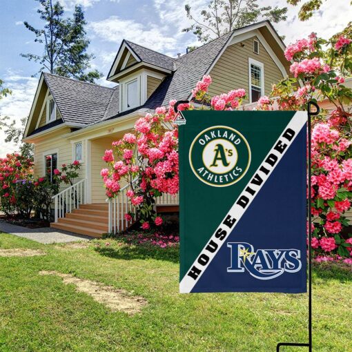 Athletics vs Rays House Divided Flag, MLB House Divided Flag