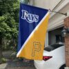 Rays vs Pirates House Divided Flag, MLB House Divided Flag