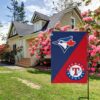 Blue Jays vs Rangers House Divided Flag, MLB House Divided Flag