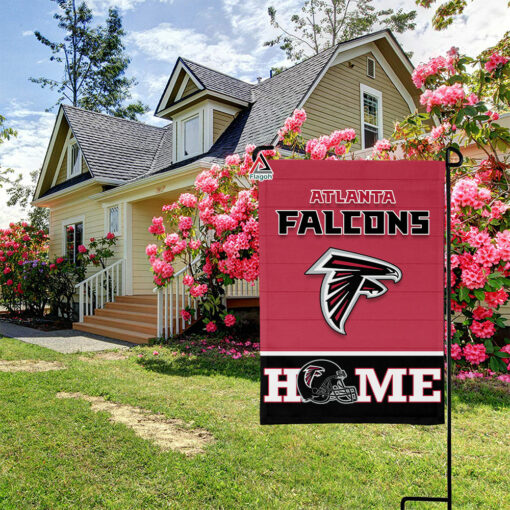 Atlanta Falcons Football Flag, Freddie Falcon Mascot Personalized Football Fan Welcome Flags, Custom Family Name NFL Decor