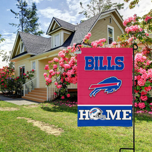 Buffalo Bills Football Flag, Billy Buffalo Mascot Personalized Football Fan Welcome Flags, Custom Family Name NFL Decor