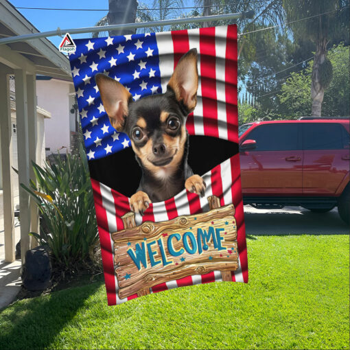 Chihuahua Dog Breed Patriotic Flag, Happy 4th July Flag, Chihuahua Dog Independence Day Flag