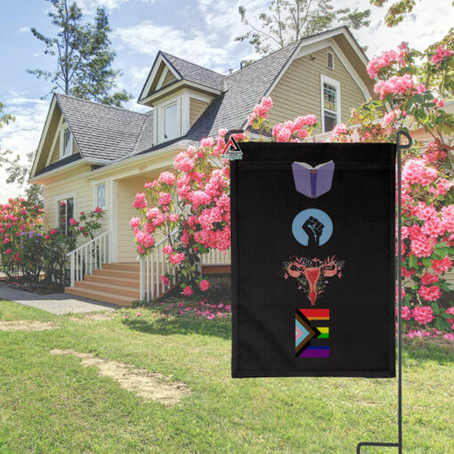 Democrat Vote Equality Yard Flag, LGBTQ Garden Flag Read Banned Books, Reproductive Rights, Diversity Outdoor Decor