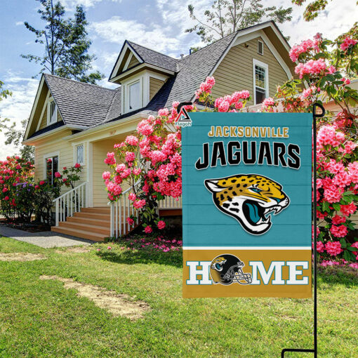 Jacksonville Jaguars Football Flag, Jaxson de Ville Mascot Personalized Football Fan Welcome Flags, Custom Family Name NFL Decor