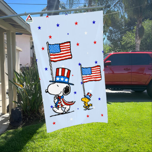 Happy Fourth of July Garden Flag, Happy Independence Day Flag