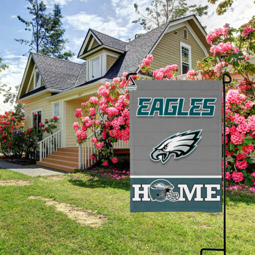 Philadelphia Eagles Football Flag, Swoop Mascot Personalized Football Fan Welcome Flags, Custom Family Name NFL Decor