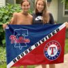 Phillies vs Rangers House Divided Flag, MLB House Divided Flag