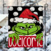 Christmas Snow Garden Flag Mockup Welcome Grinch