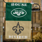 Jets vs Saints House Divided Flag, NFL House Divided Flag