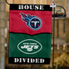 Tennessee Titans vs New York Jets House Divided Flag, NFL House Divided Flag