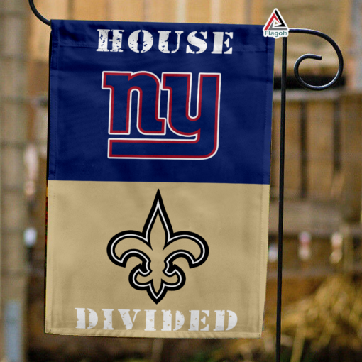 Giants vs Saints House Divided Flag, NFL House Divided Flag