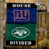 New York Giants vs New York Jets House Divided Flag, NFL House Divided Flag