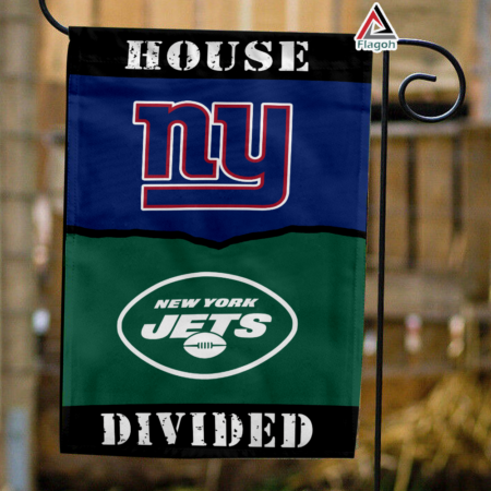 Giants vs Jets House Divided Flag, NFL House Divided Flag