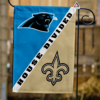 Carolina Panthers vs New Orleans Saints House Divided Flag, NFL House Divided Flag
