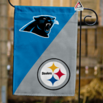Panthers vs Steelers House Divided Flag, NFL House Divided Flag