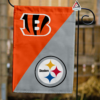 Cincinnati Bengals vs Pittsburgh Steelers House Divided Flag, NFL House Divided Flag