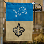 Lions vs Saints House Divided Flag, NFL House Divided Flag