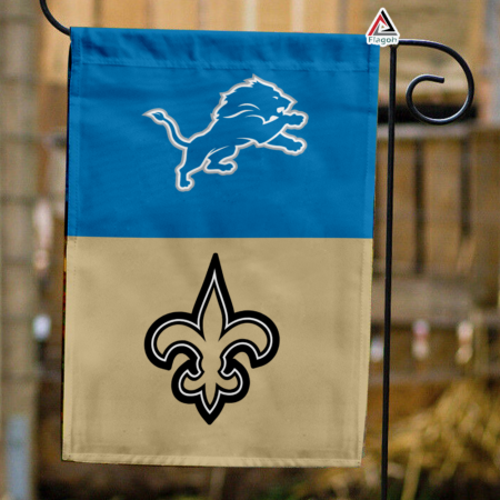 Lions vs Saints House Divided Flag, NFL House Divided Flag