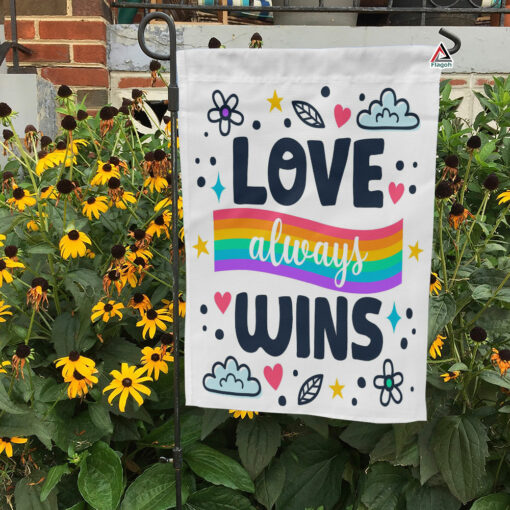 Love Wins Flag, Welcome LGBT Flag, Pride Garden Flag, Happy Pride Month, Rainbow Garden Flag, LGBTQ+ Lesbian Gay Transgender Outdoor Decor