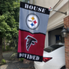 Pittsburgh Steelers vs Atlanta Falcons House Divided Flag, NFL House Divided Flag
