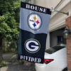 Pittsburgh Steelers vs Green Bay Packers House Divided Flag, NFL House Divided Flag