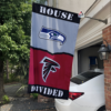 Seattle Seahawks vs Atlanta Falcons House Divided Flag, NFL House Divided Flag