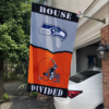 Seattle Seahawks vs Cleveland Browns House Divided Flag, NFL House Divided Flag
