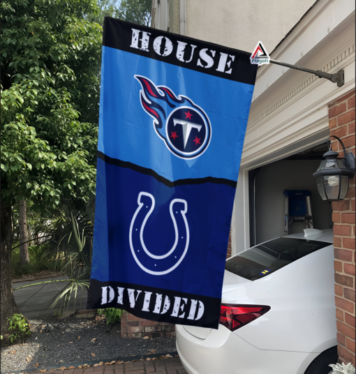 Titans vs Colts House Divided Flag, NFL House Divided Flag