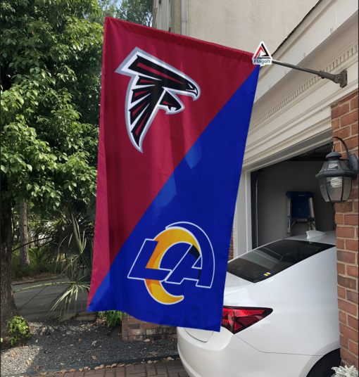 Falcons vs Rams House Divided Flag, NFL House Divided Flag