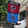 Atlanta Falcons vs Tennessee Titans House Divided Flag, NFL House Divided Flag
