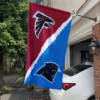 Atlanta Falcons vs Carolina Panthers House Divided Flag, NFL House Divided Flag