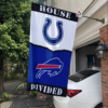 Indianapolis Colts vs Buffalo Bills House Divided Flag, NFL House Divided Flag