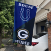 Indianapolis Colts vs Green Bay Packers House Divided Flag, NFL House Divided Flag