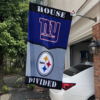 New York Giants vs Pittsburgh Steelers House Divided Flag, NFL House Divided Flag