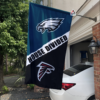 Philadelphia Eagles vs Atlanta Falcons House Divided Flag, NFL House Divided Flag
