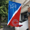 Detroit Lions vs Chicago Bears House Divided Flag, NFL House Divided Flag