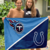 Tennessee Titans vs Indianapolis Colts House Divided Flag, NFL House Divided Flag