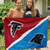 Atlanta Falcons vs Carolina Panthers House Divided Flag, NFL House Divided Flag