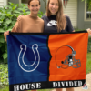 Indianapolis Colts vs Cleveland Browns House Divided Flag, NFL House Divided Flag